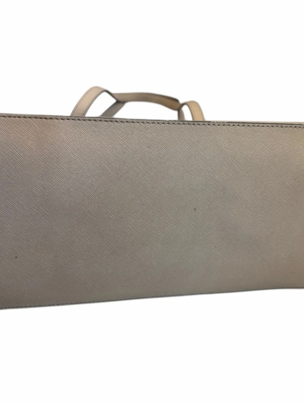 MICHAEL Michael Kors Quinn Large Pebbled Leather Tote Bag BEIGE